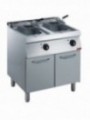 Electric fryer 2x14 liters, on cupboard