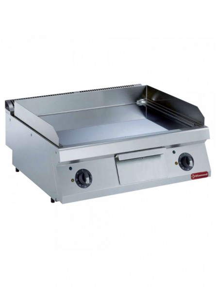 Electric cooking plate, smooth chromium-plated -TOP-