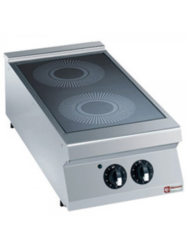 Cuisinière électrique vitrocéramique 2 zones -top-