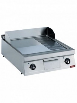 Electric cooking plate 2/3 flat and 1/3 ribbed  -TOP-