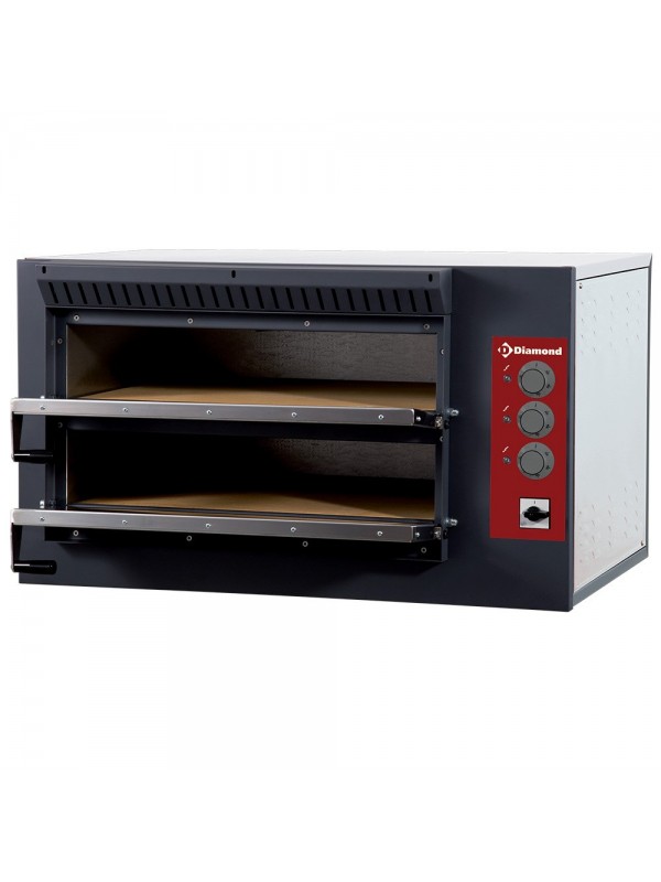Electric pizza oven, 2 chambers