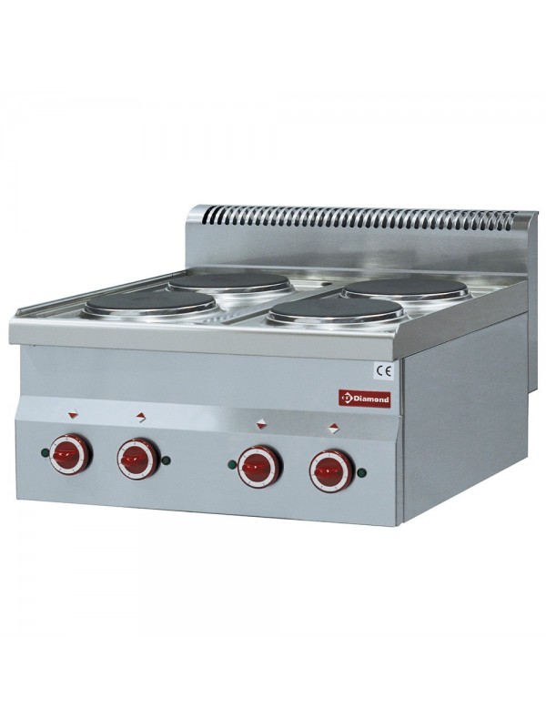 Elektrisch fornuis 4 kookplaten -Top-