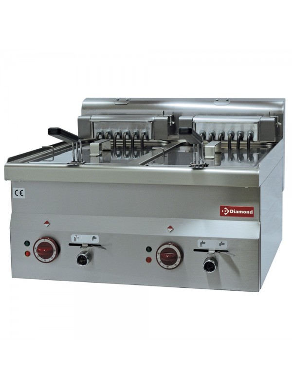 Electric fryer, 2 basins 10 liters -Top-