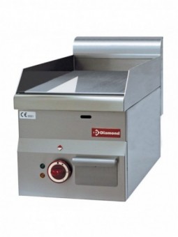 Smooth electric cooking plate "chromium" -Top-