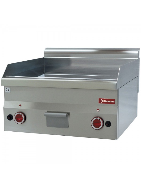 Smooth electric cooking plate "chromium" -Top-