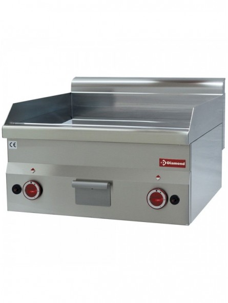 Smooth electric cooking plate "chromium" -Top-