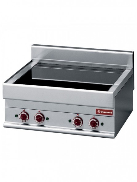 Electric vitro-ceramic plate with 4 cooking zones -top- "Alpha 650"