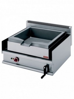 Tumbling electric frying pan, stainless steel basin, capacity 30 liters
