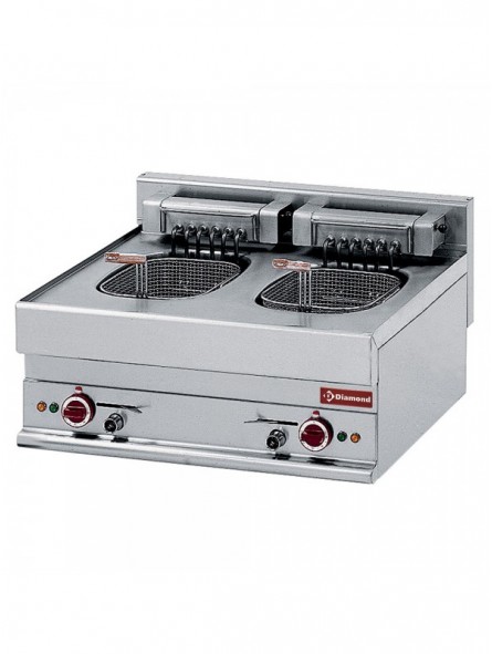 Electric fryer 2 basins 10 litres -top- "Alpha 650"