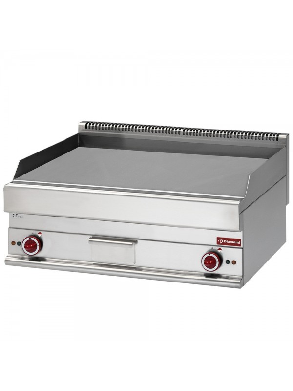 Flat electric cooking plate EXTRA-LARGE chrome