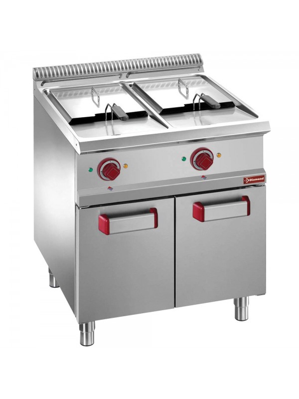Electric fryer 2  13-liter tanks on cupboard