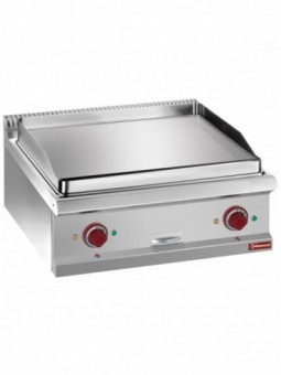Electric fry top smooth, hard chromed plate, module 1/1  -TOP-