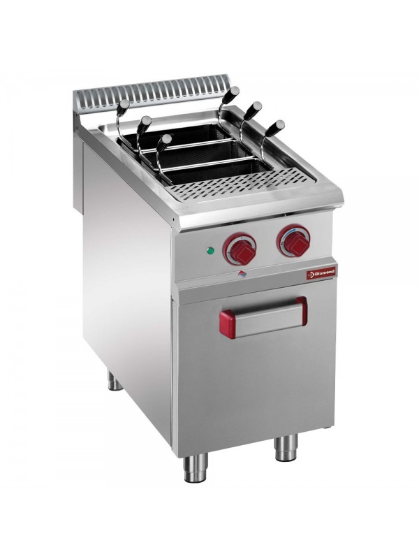 Electric pasta cooker, 1 tank 40 liters, on closed cupboard (without baskets)