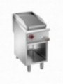 Grooved electric fry top, module 1/2, open cupboard