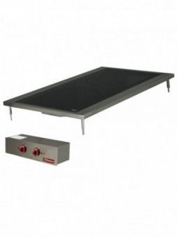 Electric cooker, 2 vitroceramic plates, drop in