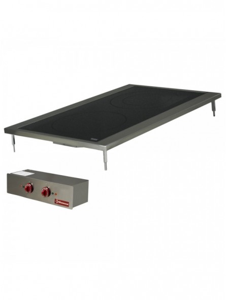 Electric cooker, 2 vitroceramic plates, drop in
