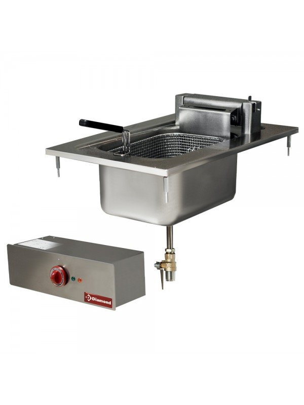 Electric fryer 1 basin 10 liters, drop in