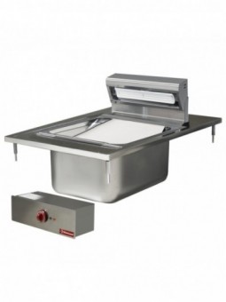 Salting basin for fries GN1/1, electric, drop in