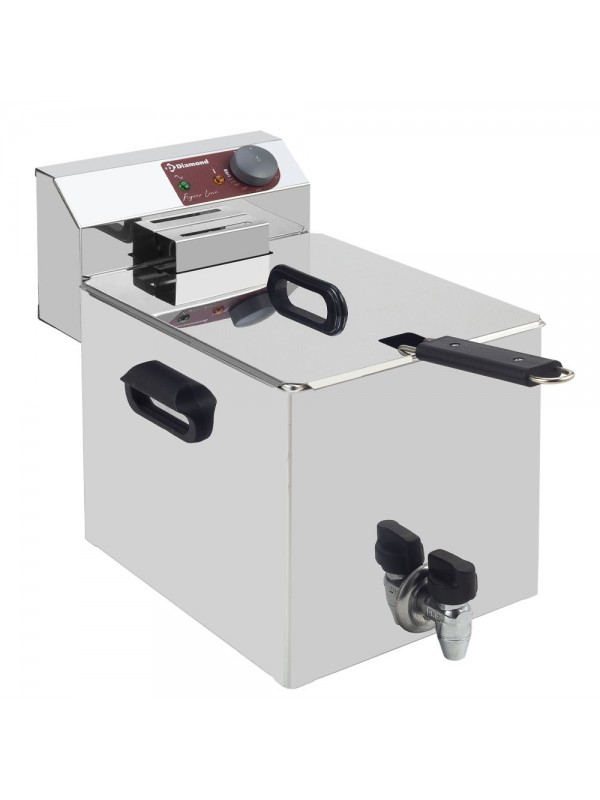 Electric table top fryer 8 liters + tap