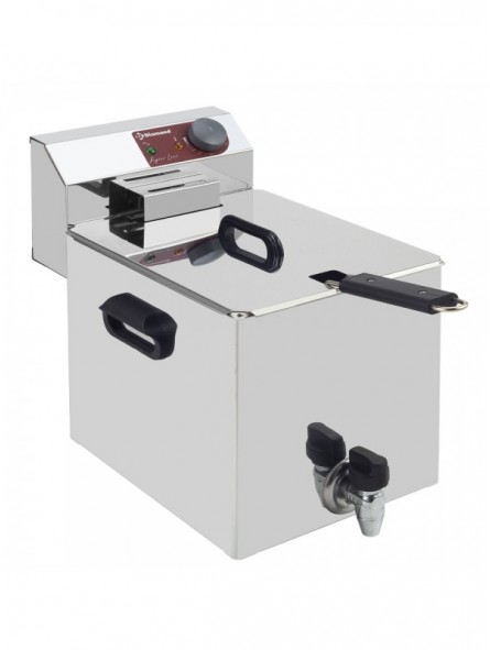 Electric table top fryer 8 liters + tap