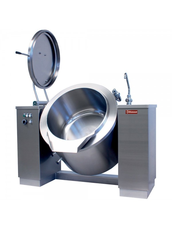 Elektrische kantelbare kookketel 200 liter, indirecte verwarming