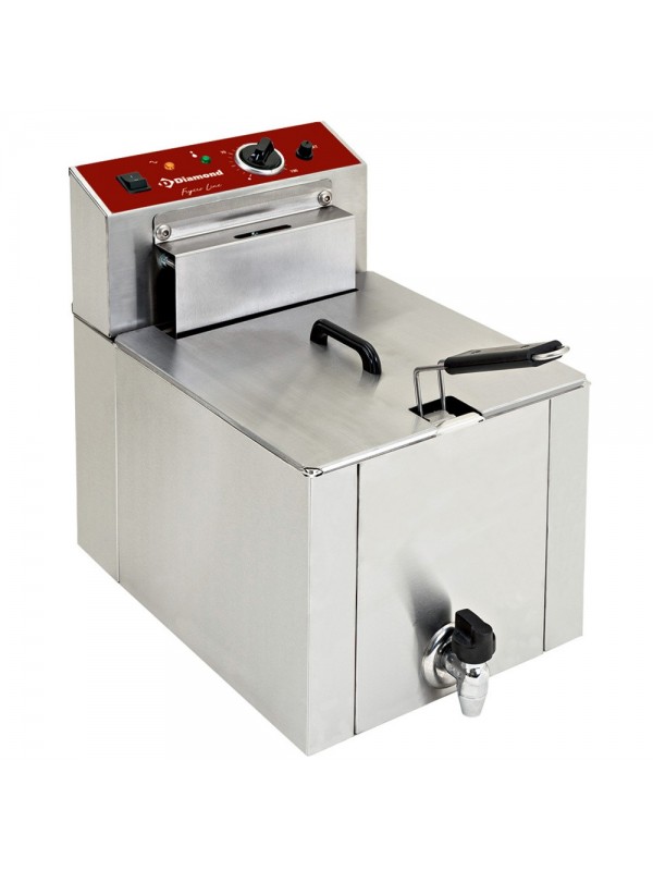 Electric table top fryer " S-POWER" 12 liters + tap