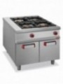 Gas stove 4 burners, cupboard - PASS-THROUGH