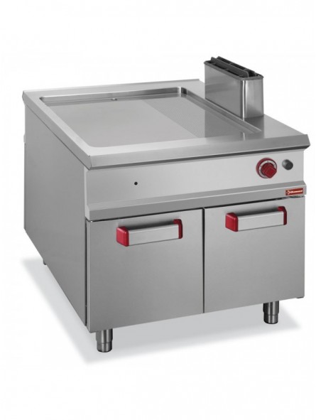 2/3 smooth & 1/3 grooved gas hob, cabinet mounted - PASS-THROUGH