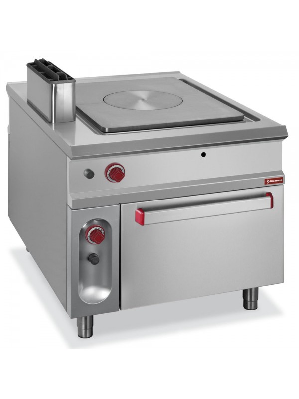 Solid top stove on gas oven GN 2/1- PASS-THROUGH