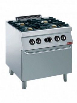 Stove 4 fires 5,5 kW, gas oven GN 2/1