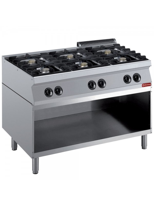 Range consist of : 6 burners & open base