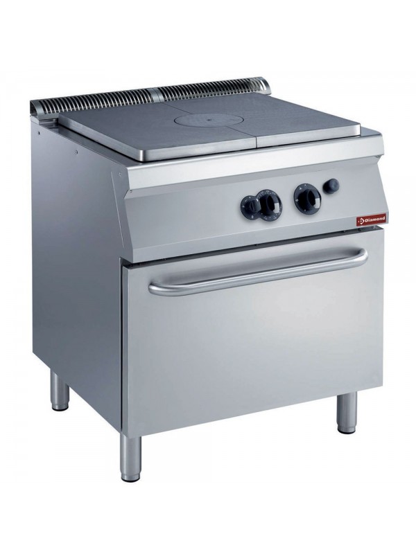 Stove cast-iron plate, gas oven GN 2/1