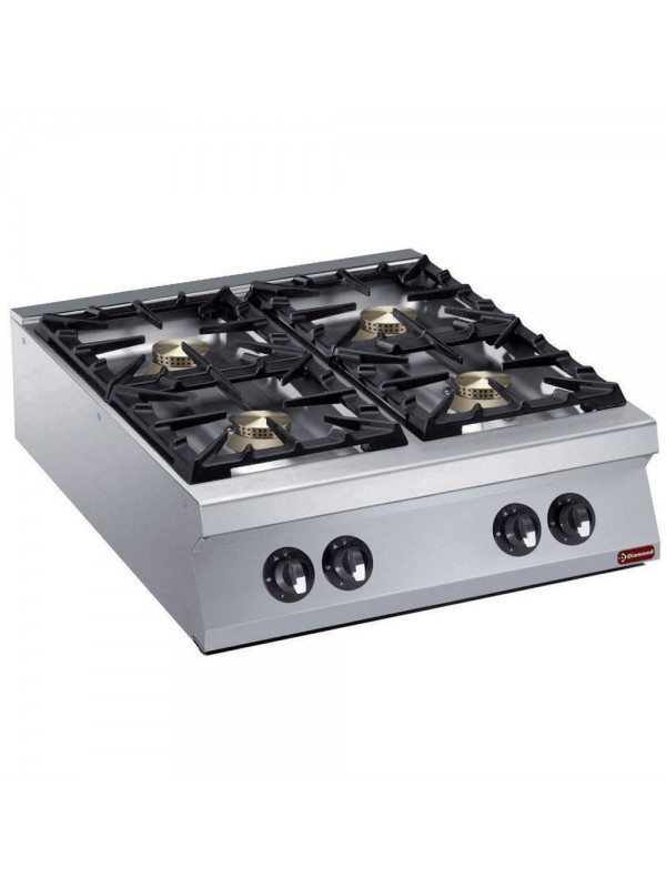 Gas cooker 4 burners -TOP- "POWERFUL"