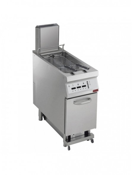 Gas fryer 1 basin in "Y" 23 liters, on undercarriage, "DIGIT"