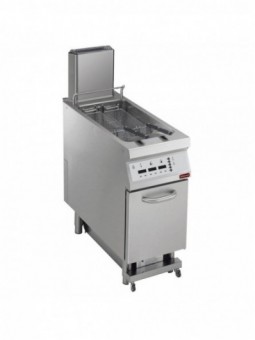 Gas fryer 1 basin in "Y" 23 liters, on undercarriage, "DIGIT"