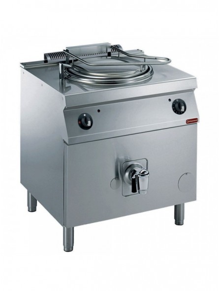Gas kettle 100 liters, direct heating, on cupboard