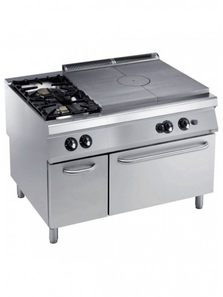Cooker, cooking hob, 2 burners, gas oven