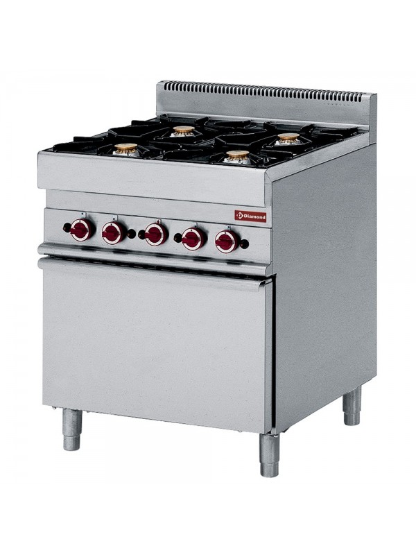 Gas range 4 burners with gas oven
