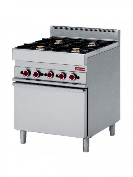 Gas range 4 burners with gas oven