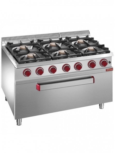 Range 6 burners, maxi gas oven 1 big door