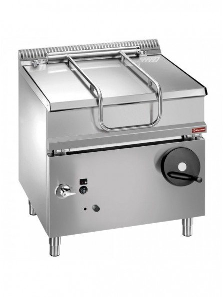 Gas tumbling frying pan, basin stainless steel, 60 lit.