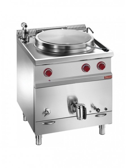 Gas boiling pan 50 liters - indirect heating