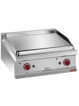 Gas fry top smooth hard chromed plate, module 1/1  -TOP-