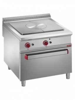 Solid top stove on gas oven