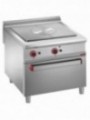 Solid top stove on gas oven