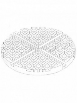 Elektrisch wafelijzer voor 4 wafels