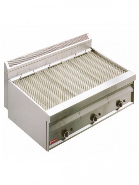 Gas steam-grill with grill in "O"-form -Top-