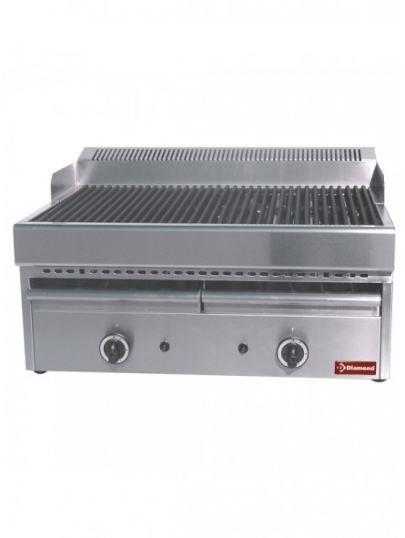 Gas steam-grill with cooking grid in cast iron -Top-