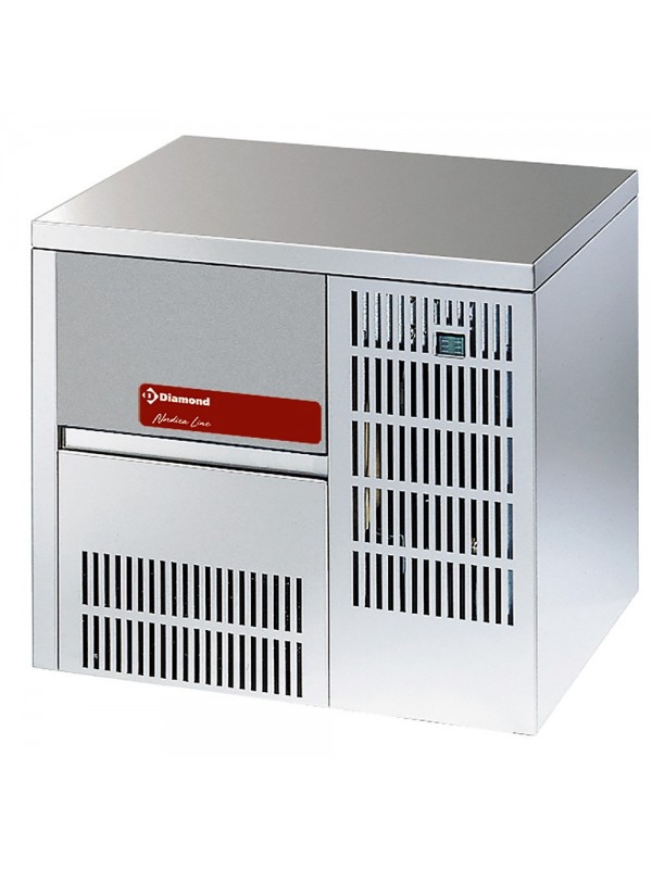 Whole ice cube maker 19 kg, with storage
