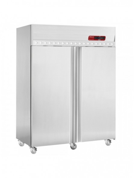 Ventilated refrigerator 1400 liters 2 doors GN 2/1, on wheels